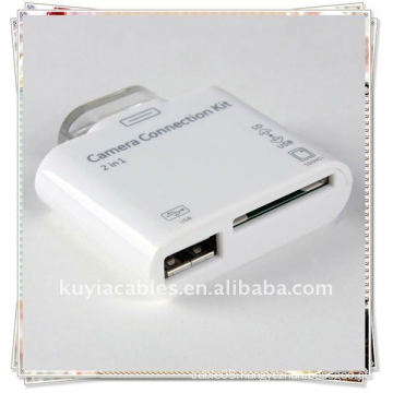 2 in 1 Card Reader For Apple iPad Camera Connection Kit